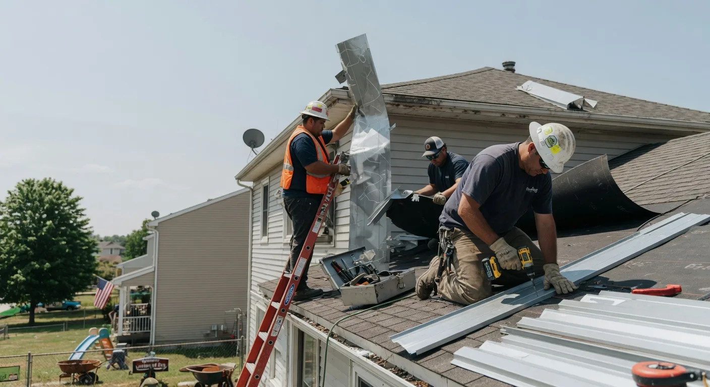 Storm Damage Metal Roof Repair in Harrington Park, NJ